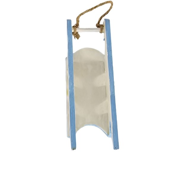 Handmade Boxer Dog Sled Christmas Ornament - Picture 2 of 9